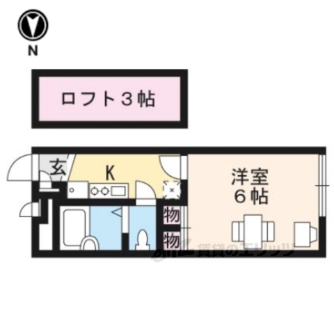 【亀岡市曽我部町寺のマンションの間取り】