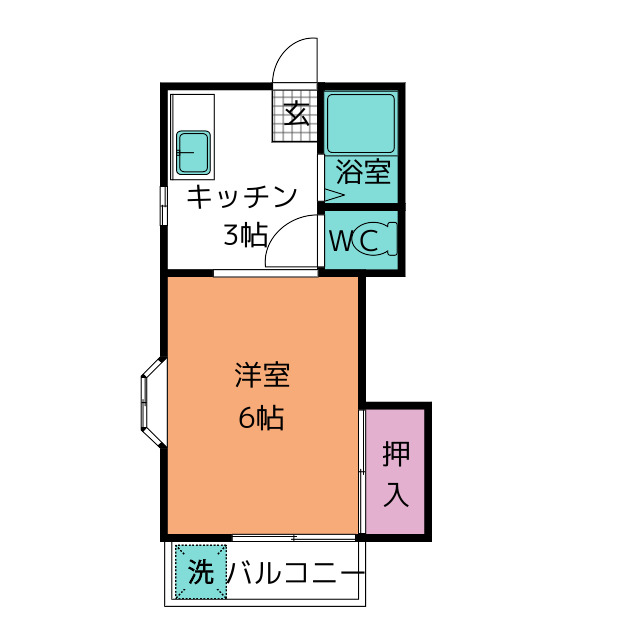 コーポ黒沢台５の間取り