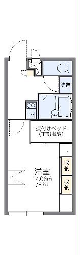 レオパレスいちごＡの間取り