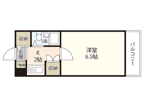 広島市安芸区矢野東のマンションの間取り