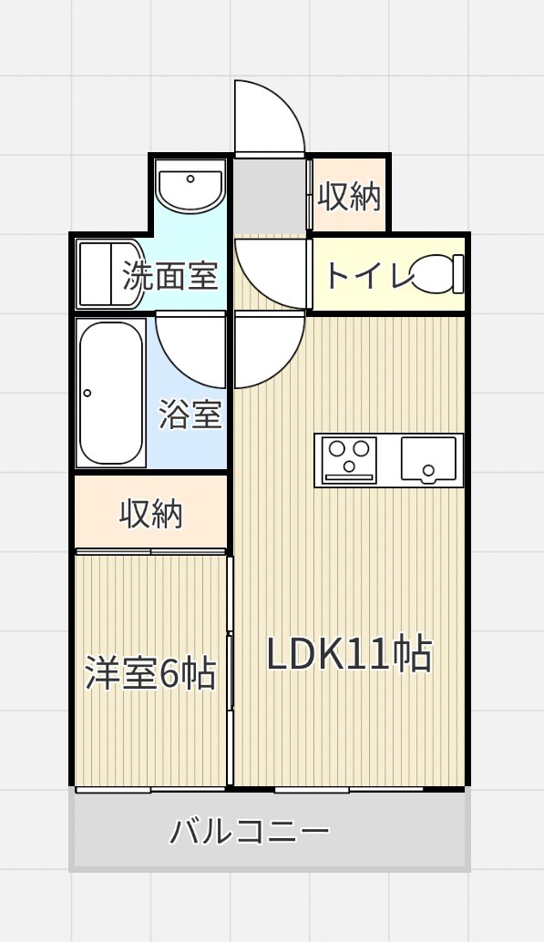 プレジオ内代の間取り