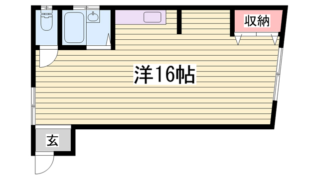 神戸市長田区本庄町のマンションの間取り