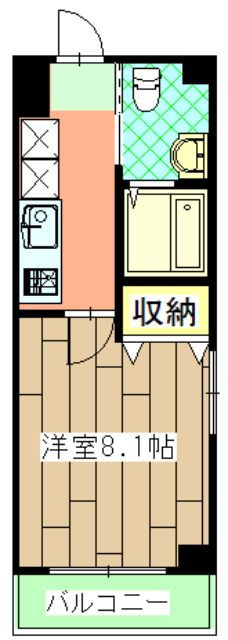 京都市右京区西院乾町のマンションの間取り