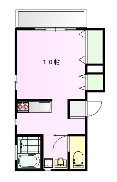 グリーンコーポ岡田Fの間取り
