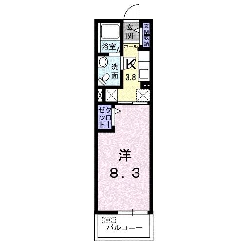 【佐賀市神野東のマンションの間取り】