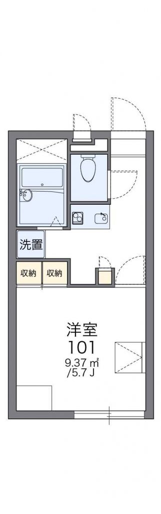 横須賀市林のアパートの間取り