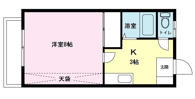 Ｋ1マンションの間取り