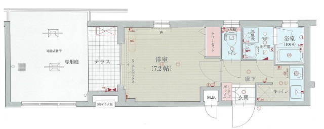 ベラジオ京都西院ウエストシティの間取り