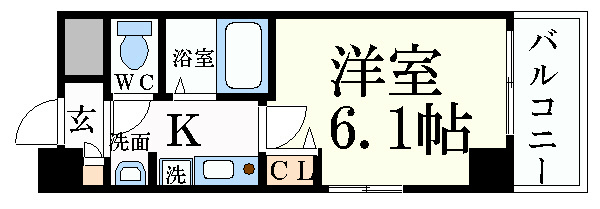 エステムプラザ京都五条大橋の間取り