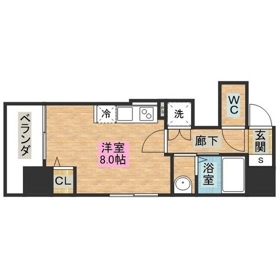 アーバス鍛冶屋町の間取り