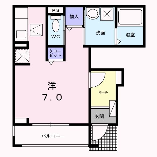 【磯城郡田原本町大字千代のアパートの間取り】