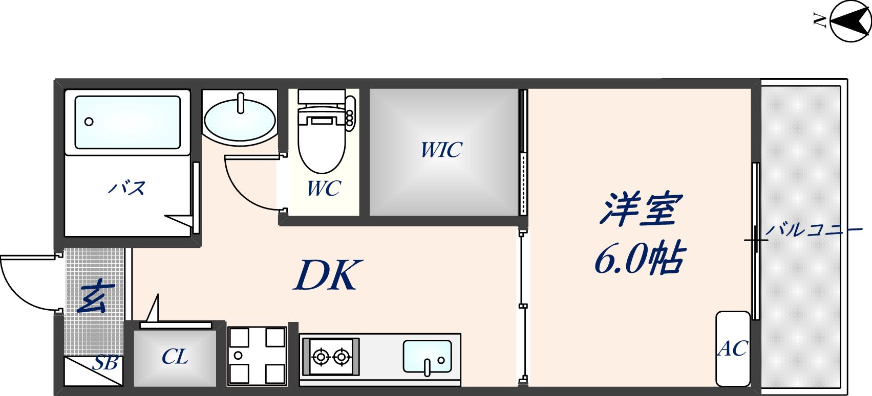 大東市灰塚のアパートの間取り