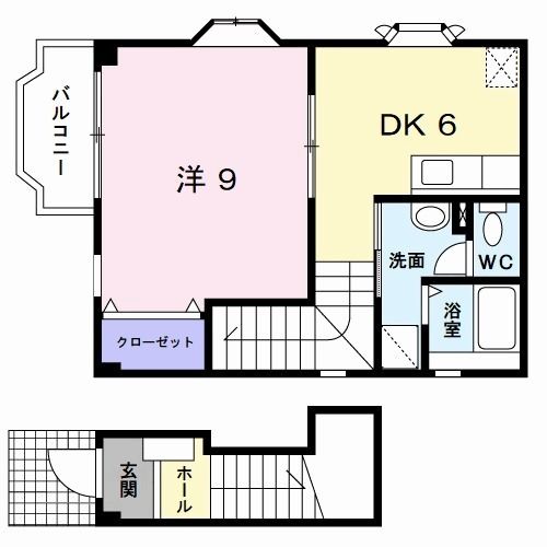 リブェール嵐山の間取り