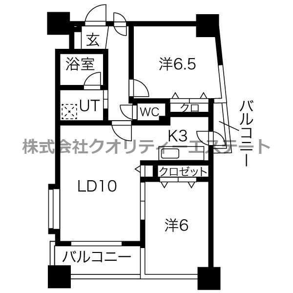 ノヴァ大通IIの間取り