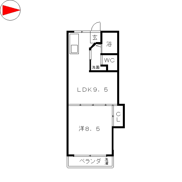 マンション美和の間取り