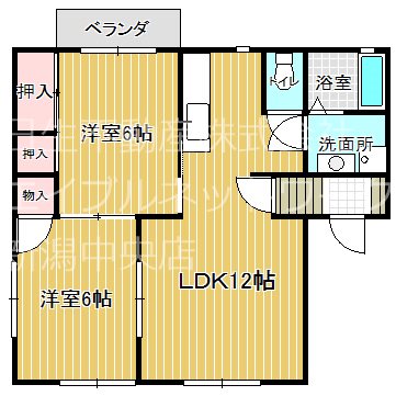 メンバーズタウン紫竹山B棟の間取り