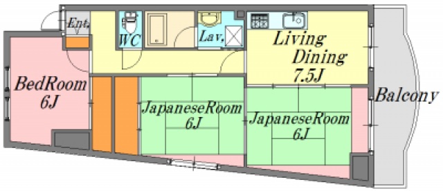 広島市佐伯区五日市のマンションの間取り