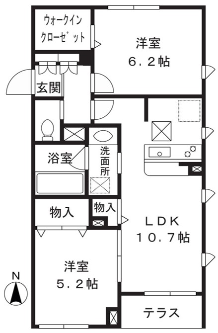 GlowHomes溝の口の間取り