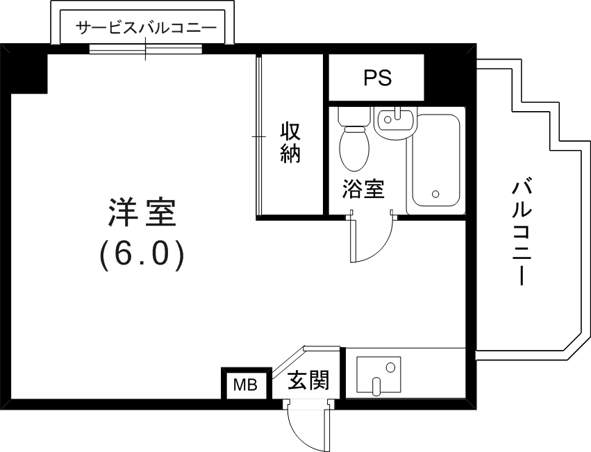 ライオンズマンション石屋川の間取り