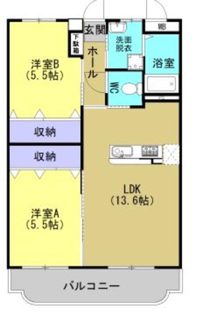 【ユーミー桂川の間取り】