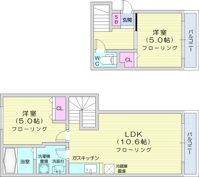 クラフト伏見の間取り