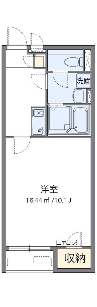 上尾市小泉のアパートの間取り