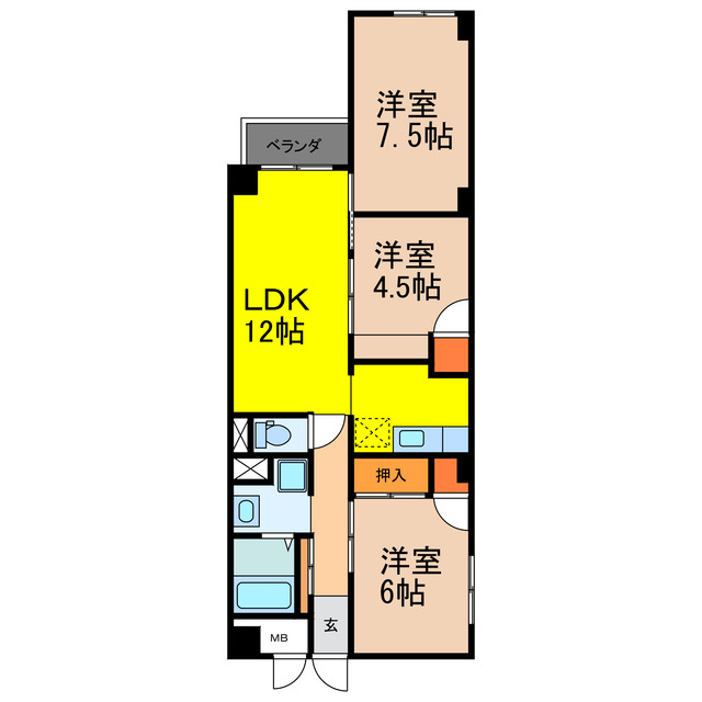 メゾン城山の間取り