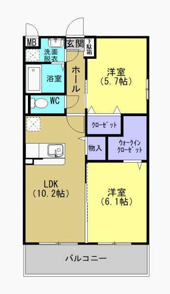 エステルの間取り