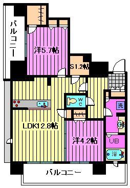 大宮スカイ＆スクエア　ザ・レジデンスの間取り