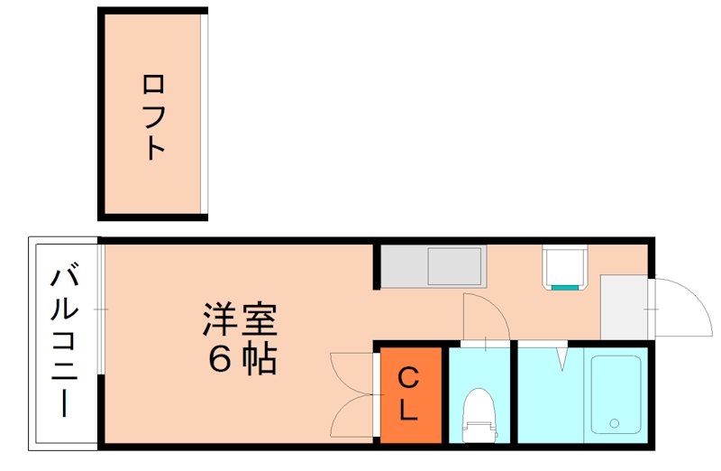 糟屋郡粕屋町長者原西のアパートの間取り