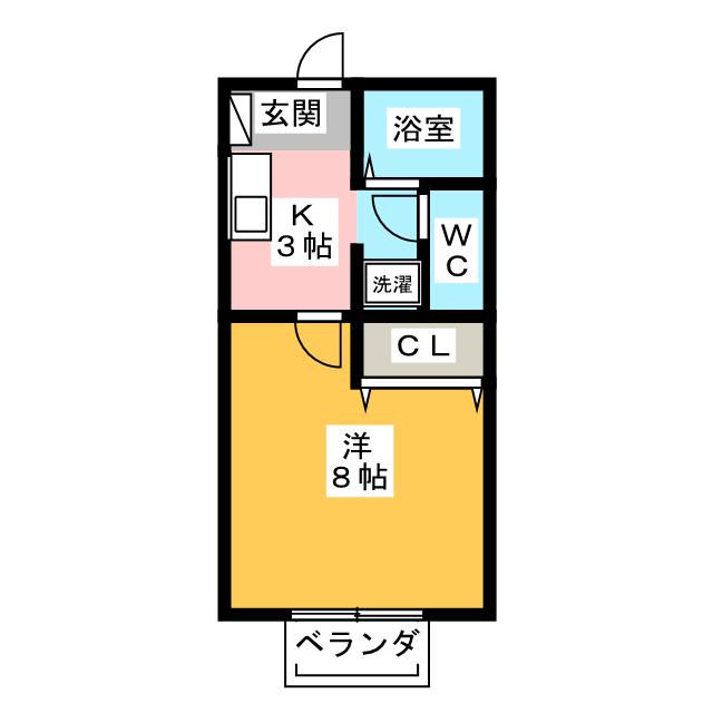 ジュジュ徳重Ｂ棟の間取り