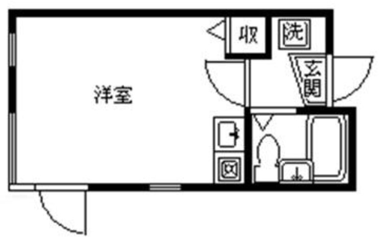 【新宿区大久保のマンションの間取り】