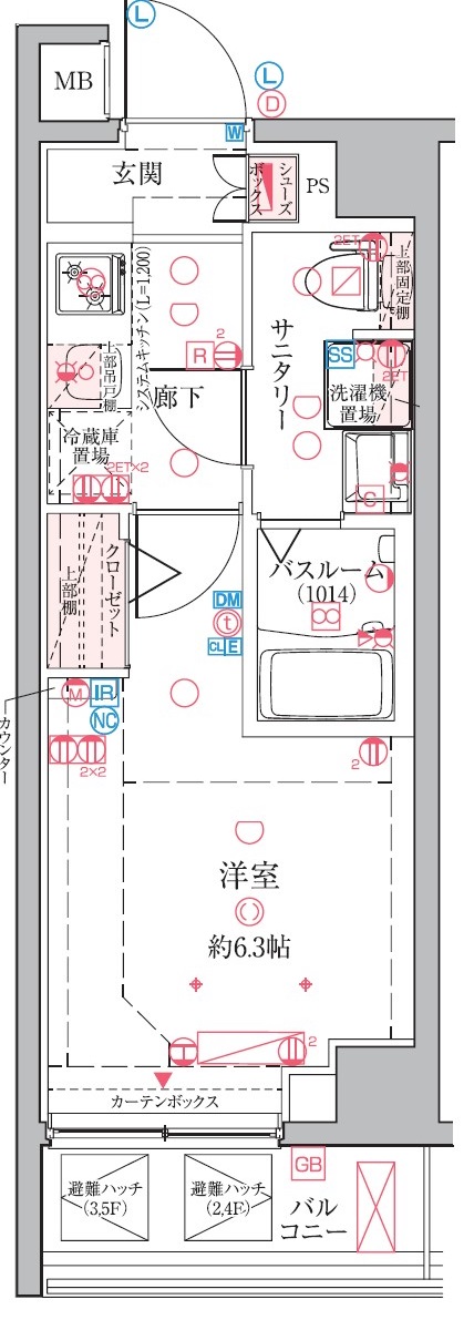 クレヴィスタ横浜綱島の間取り