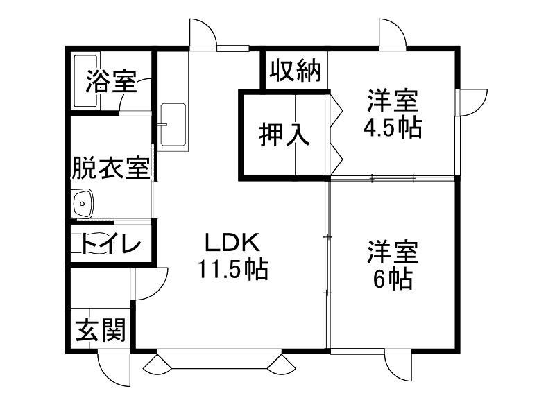 ハイツヤマナカの間取り