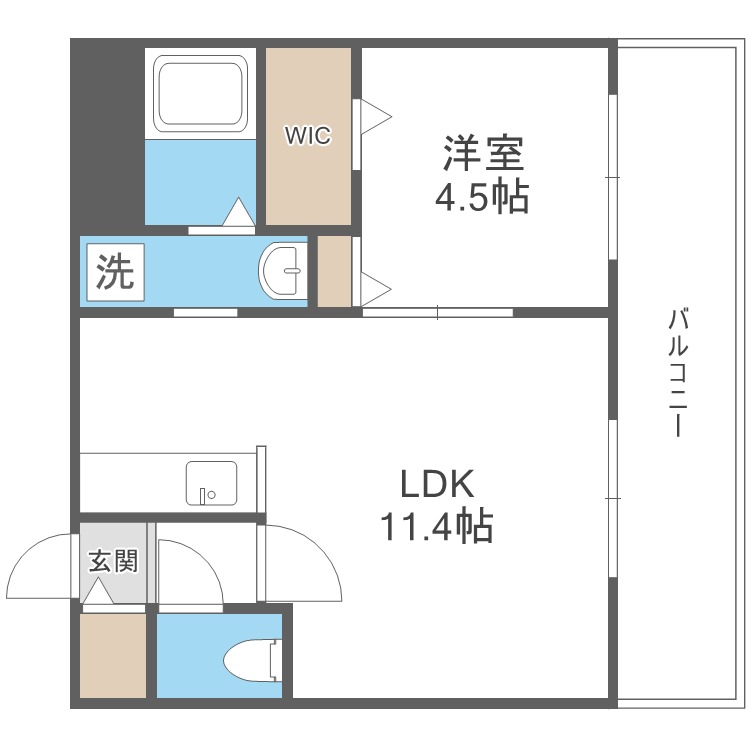 リベルタ澄川の間取り