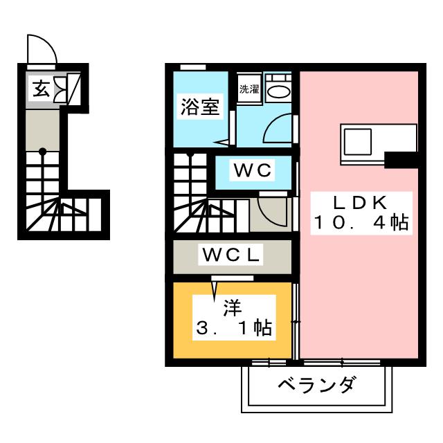 メイユール安良田の間取り