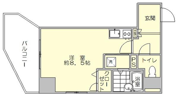 レジディア博多の間取り