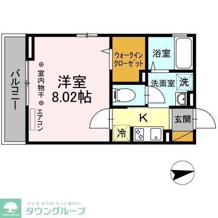 市川市大野町のアパートの間取り