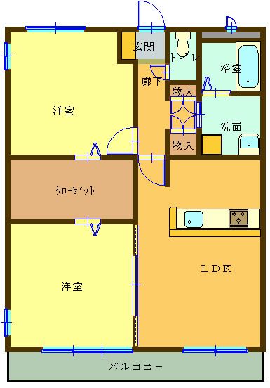 ＤＩＡＭＯＮＤの間取り