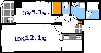 【ウイング稲荷町の間取り】