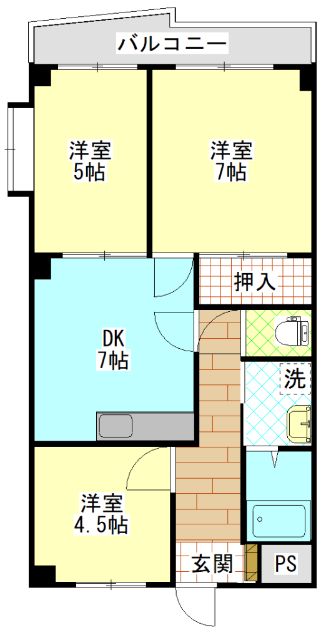 第２オギクボビルの間取り