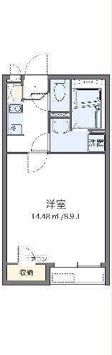 クレイノヒュッゲ富岡の間取り