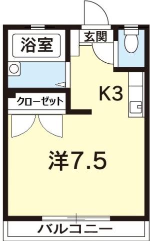 メゾニティ助任の間取り