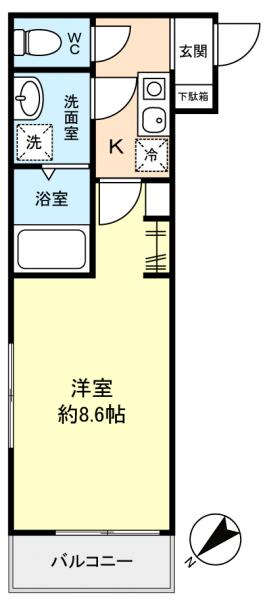 ＭＥＬＤＩＡ京成津田沼IIの間取り