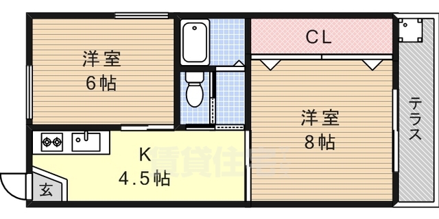 シティライフ43タカハの間取り