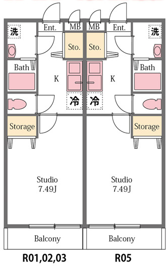 比企郡小川町大字小川のアパートの間取り