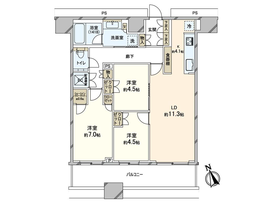 ＫＡＣＨＩＤＯＫＩ　ＴＨＥ　ＴＯＷＥＲの間取り