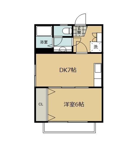 小平市学園西町のマンションの間取り