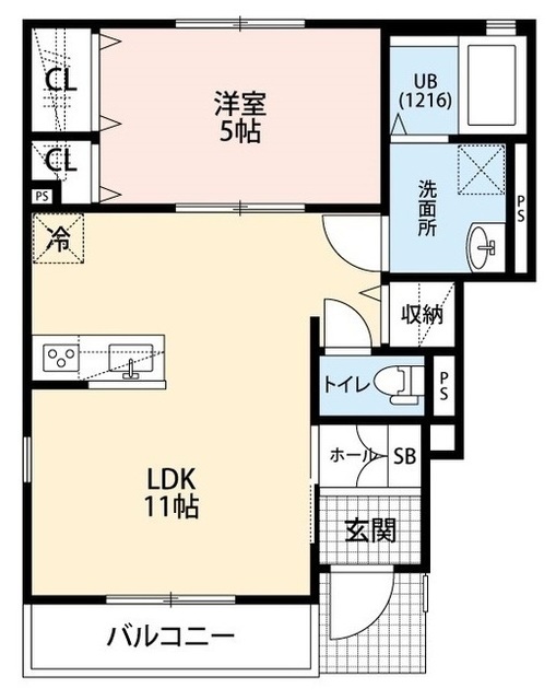 クレール東大宮の間取り