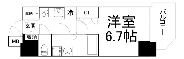 ファーストフィオーレ大阪城イーストの間取り写真